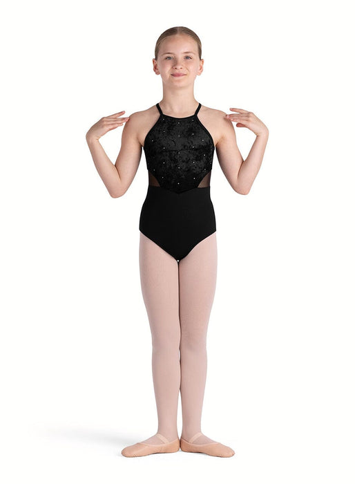 Bloch CL5665 Girls Mesh Back Halter Leotard