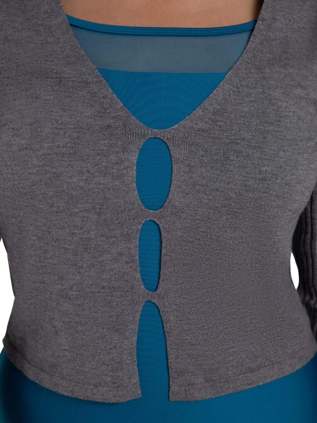Capezio CK11000W Harmonie Knit Cardigan closeup