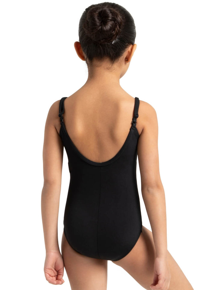 Capezio Camisole Leotard W Adjustable Straps Girls Black TB1420C