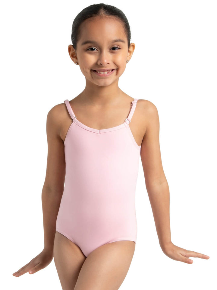 Capezio Camisole Leotard W Adjustable Straps Girls Pink TB1420C