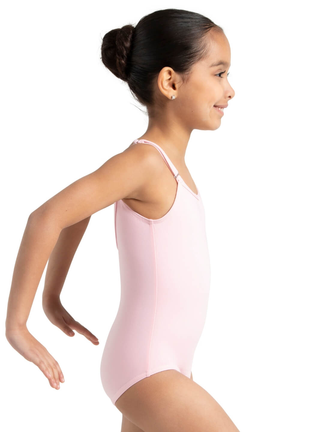 Capezio Camisole Leotard W Adjustable Straps Girls Pink TB1420C