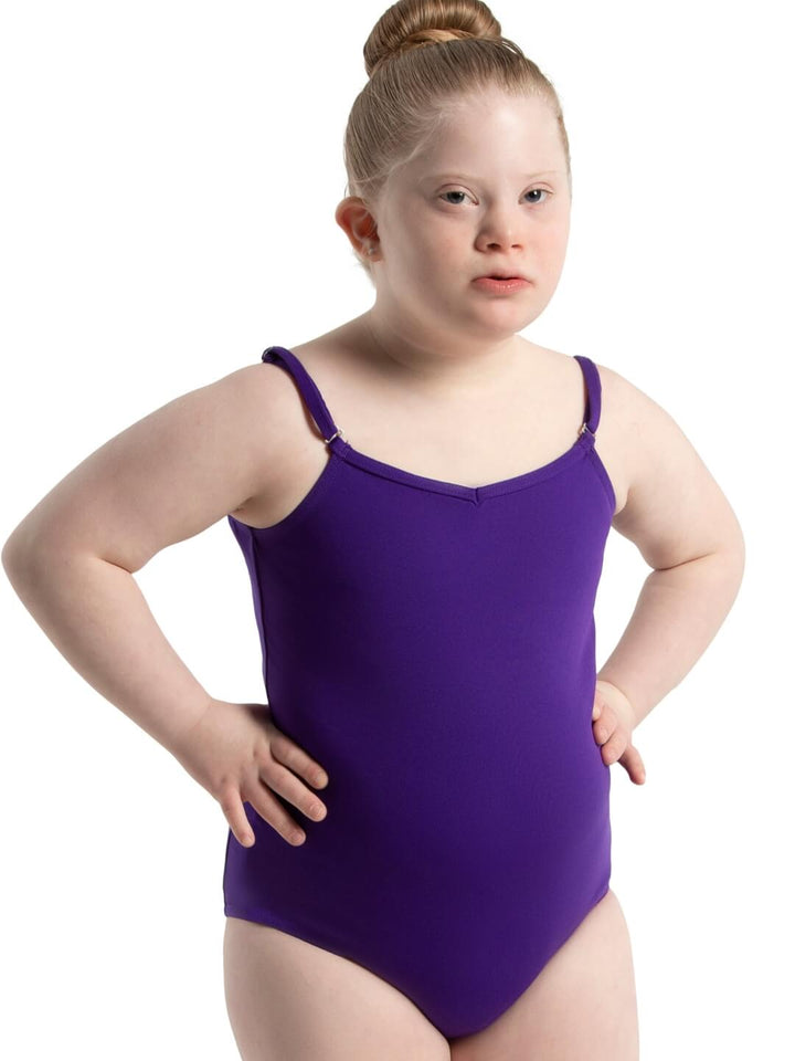 Capezio Camisole Leotard W Adjustable Straps Girls Purple TB1420C