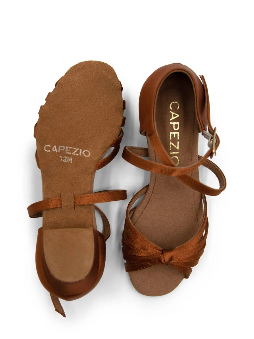 Capezio Girls Valentina Classic Buckle Cuban Heel Ballroom Shoe