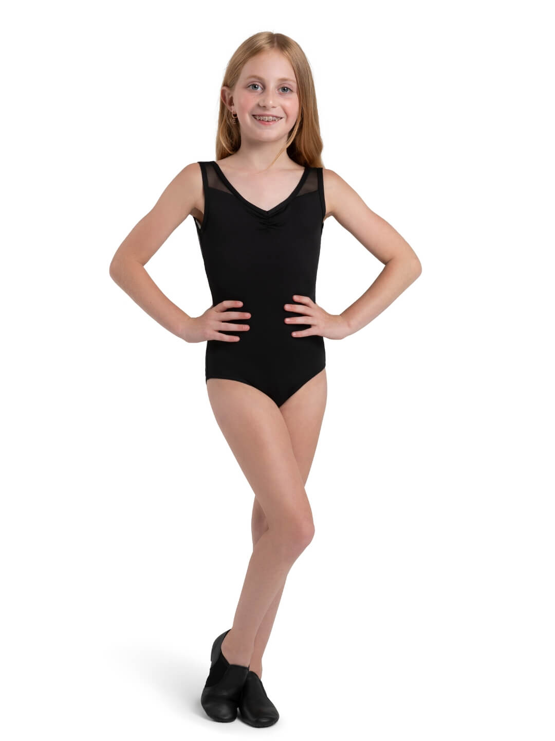 Capezio E Series Slip On Jazz Shoe Black Child EJ2C