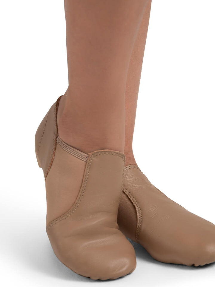 Capezio E Series Slip On Jazz Shoe Caramel Child EJ2C