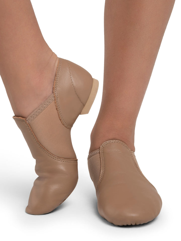 Capezio E Series Slip On Jazz Shoe Caramel Child EJ2C