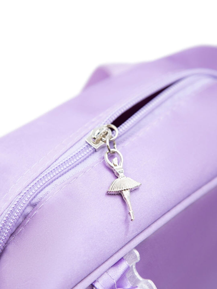 Capezio Eloise Ruffle Dance Bag zipper