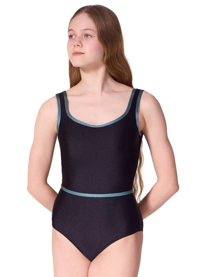 Capezio Enchanted Contrast Graceful Tank Leotard - Child