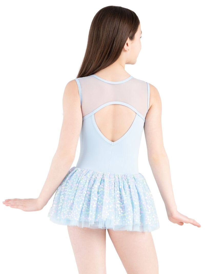 Capezio Flower Fairy Blossom Tank Dress light blue back