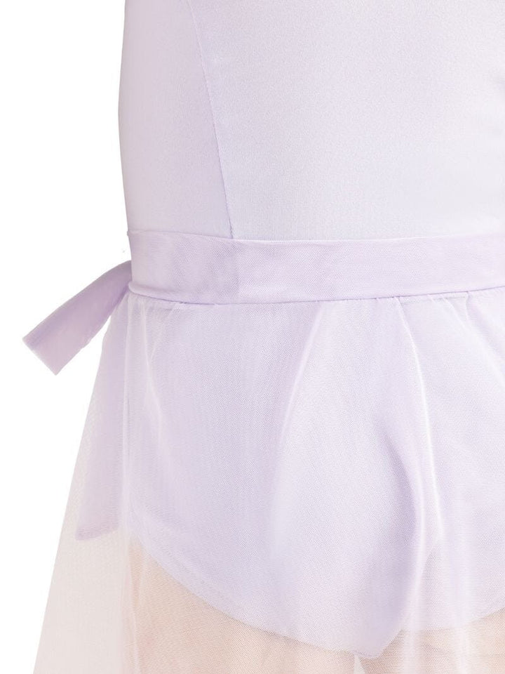 Capezio Flower Fairy Pixie Tank Dress lavender skirt closeup