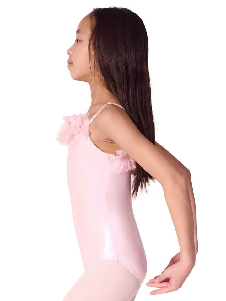 Capezio Flutter Camisole Leotard - Child pink side
