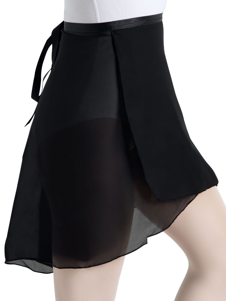Capezio Georgette Long Wrap Skirt Black N276