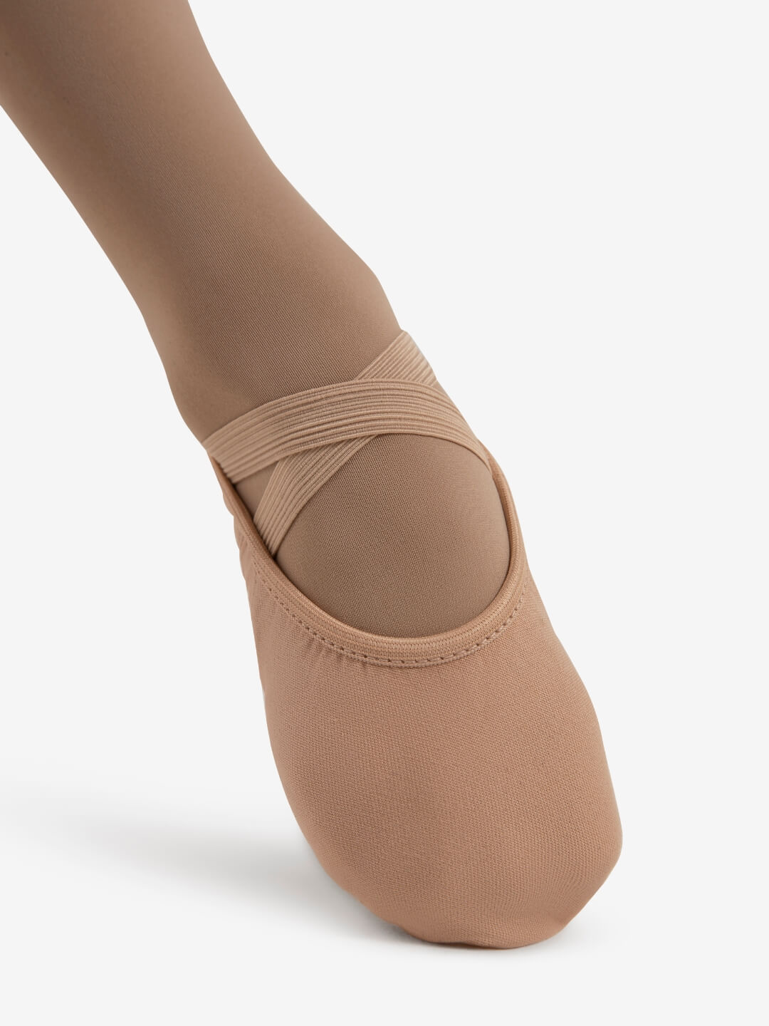 Ballet shoe with a white background