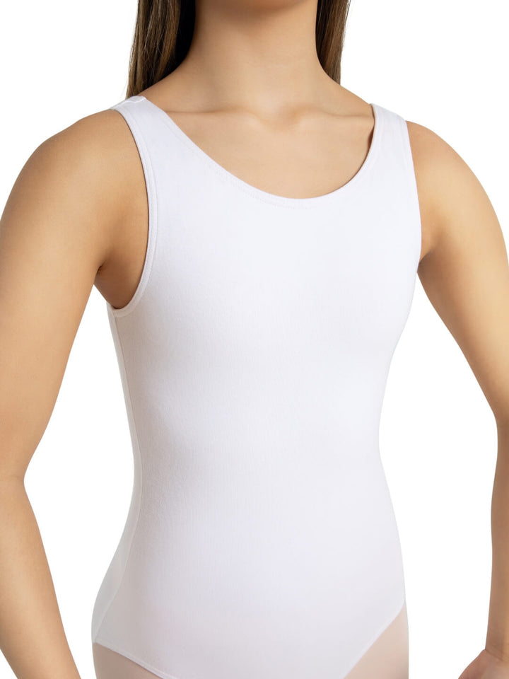 Capezio High Neck Tank Leotard White CC201