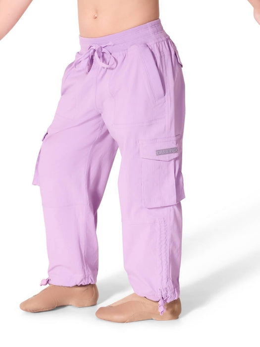 Capezio Jet Setter Dance Dynamics Studio Joggers - Adult orchid bloom side