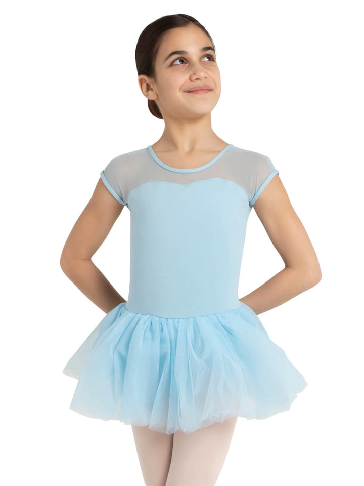 Capezio Keyhole Back Tutu Dress Girls Light Blue 11394C