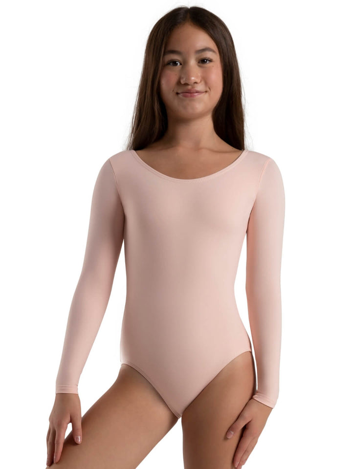 Capezio Long Sleeve Leotard Girls Ballet Pink TB134C