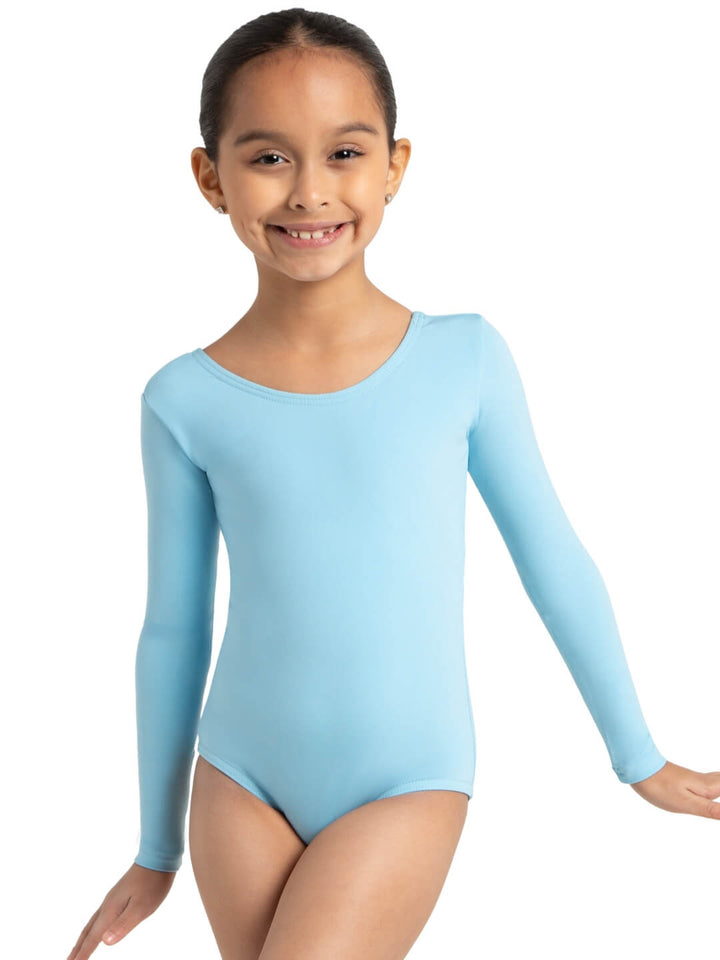 Capezio Long Sleeve Leotard Girls Light Blue TB134C