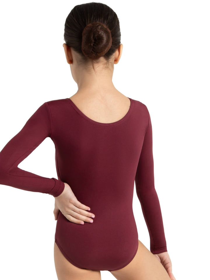 Capezio Long Sleeve Leotard Girls Maroon TB134C