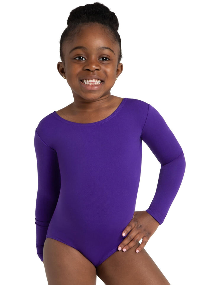 Capezio Long Sleeve Leotard Girls Purple TB134C