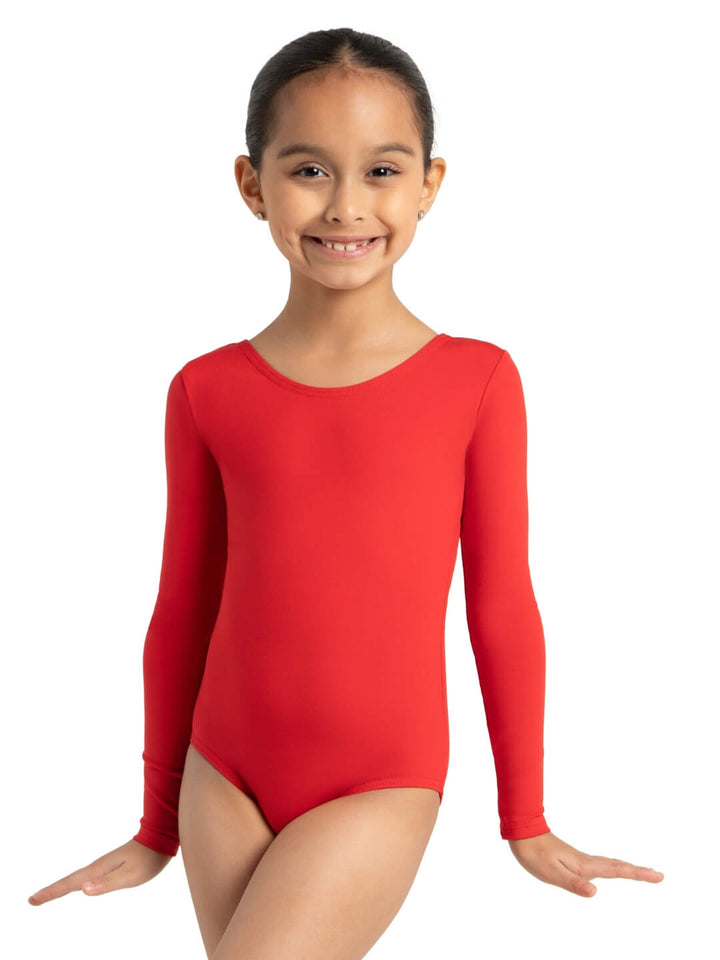 Capezio Long Sleeve Leotard Girls Red TB134C