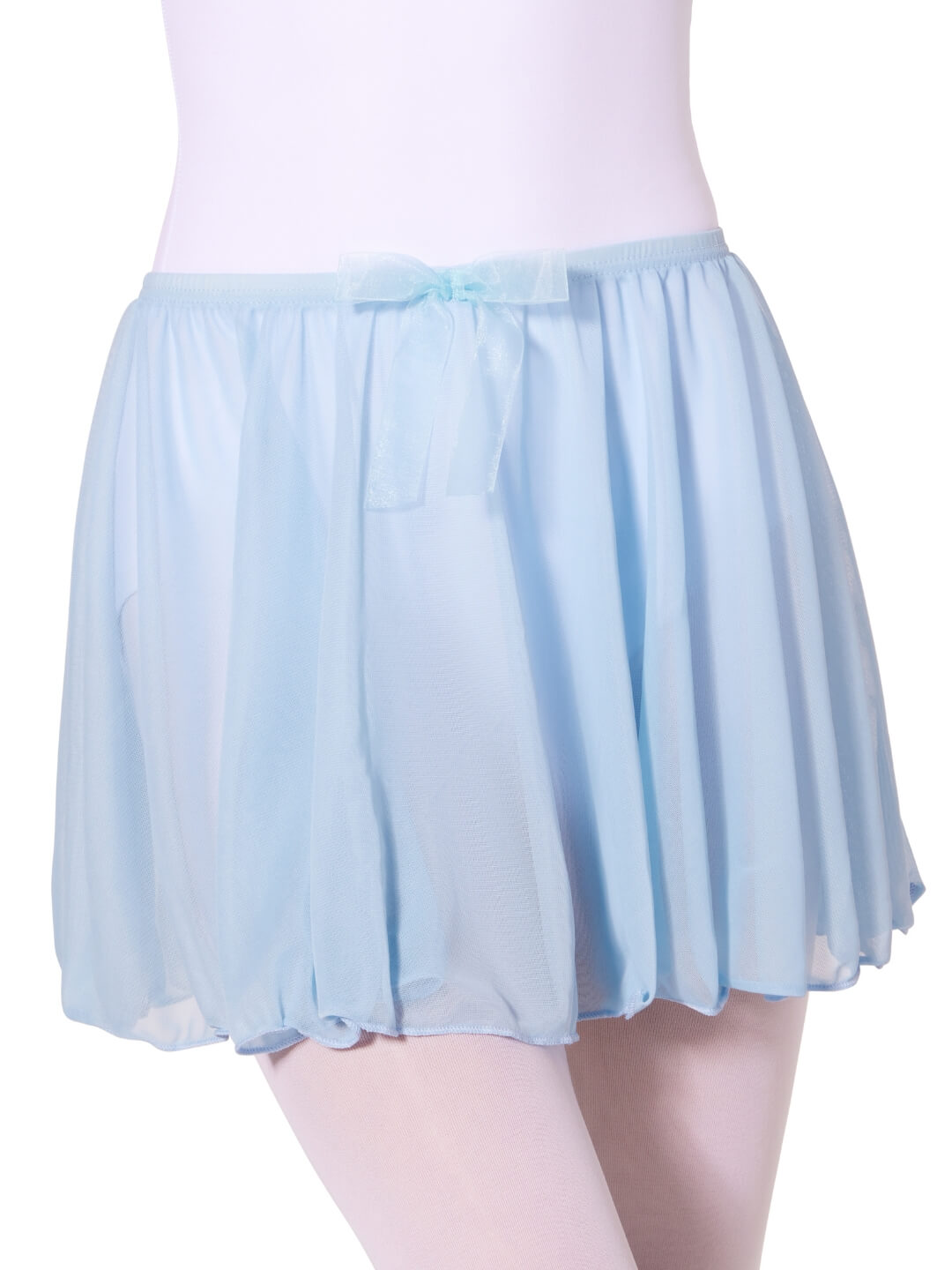 Girls Pull On Mesh Skirt  with Bow