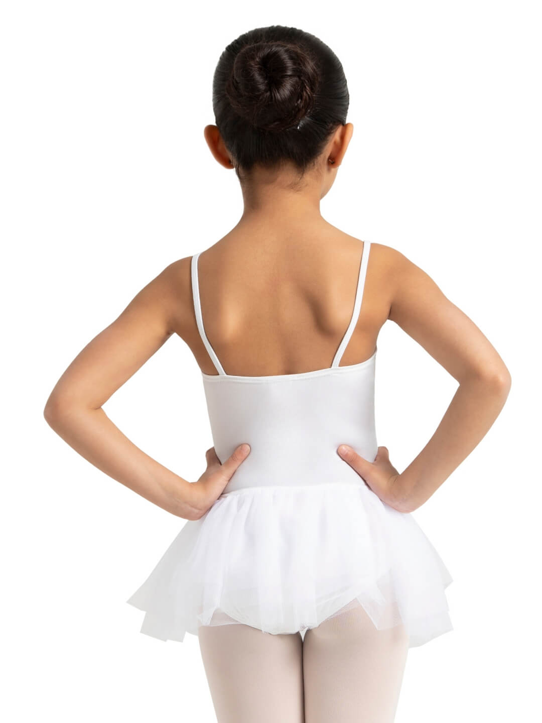 Capezio Ruffle Yoke Tutu Dress Girls White 11307C