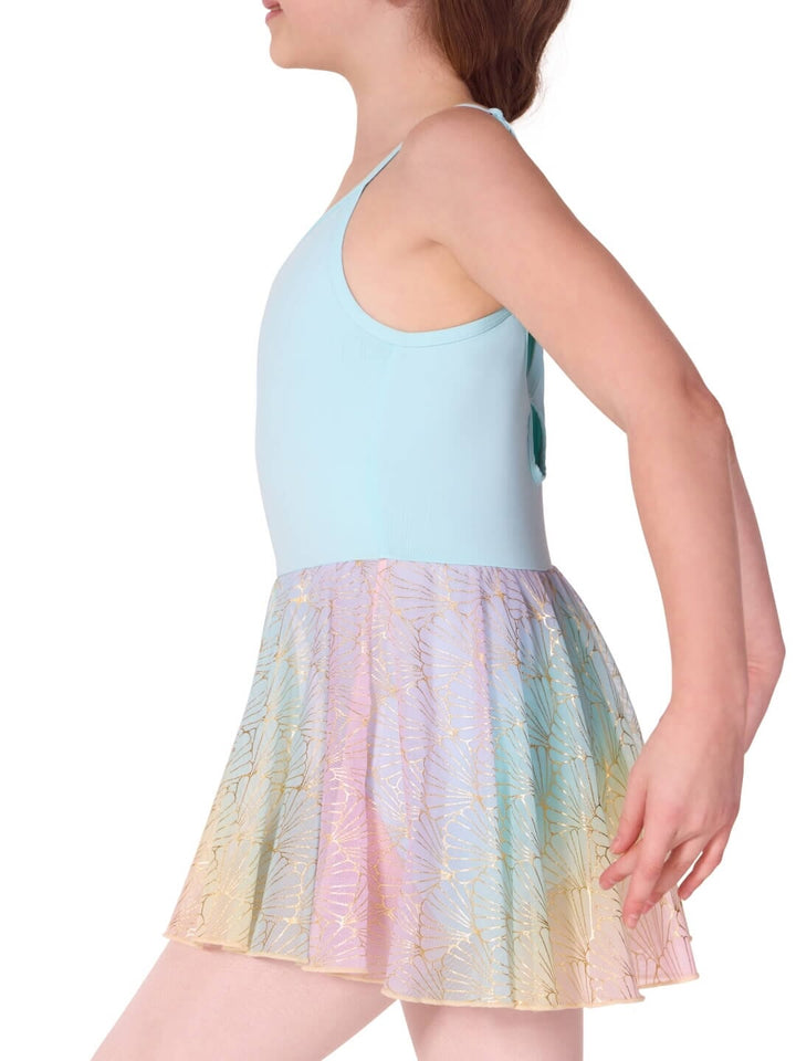 Capezio Sea Star Mermaid Camisole Dress - Child turquoise side