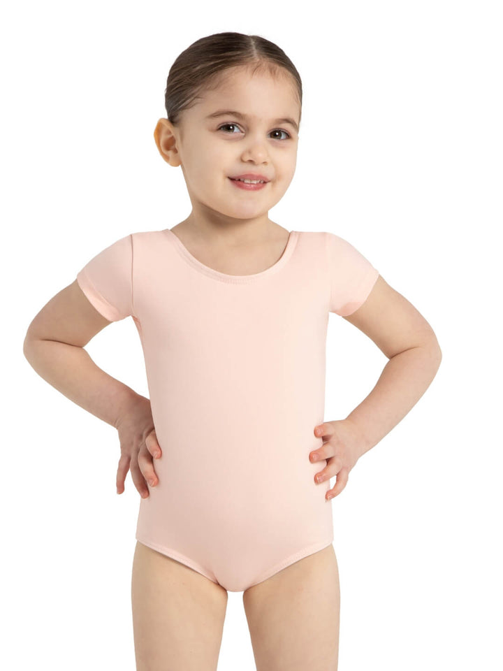 Capezio Short Sleeve Leotard Girls Ballet Pink TB132C