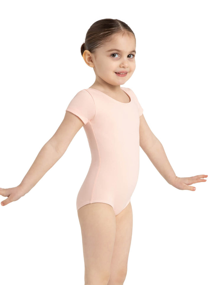 Capezio Short Sleeve Leotard Girls Ballet Pink TB132C
