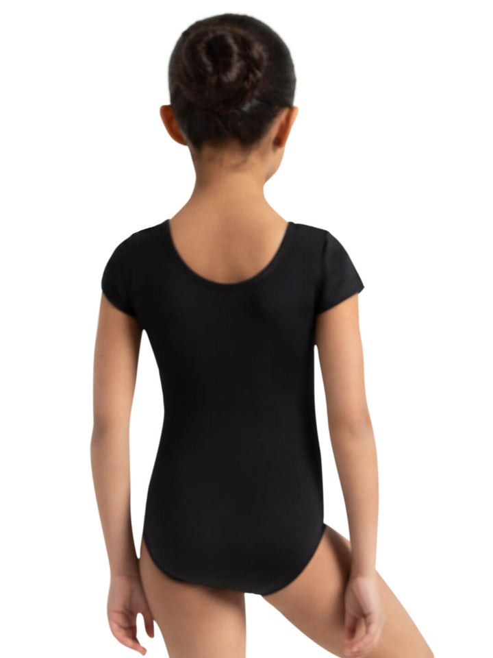 Capezio Short Sleeve Leotard Girls Black TB132C