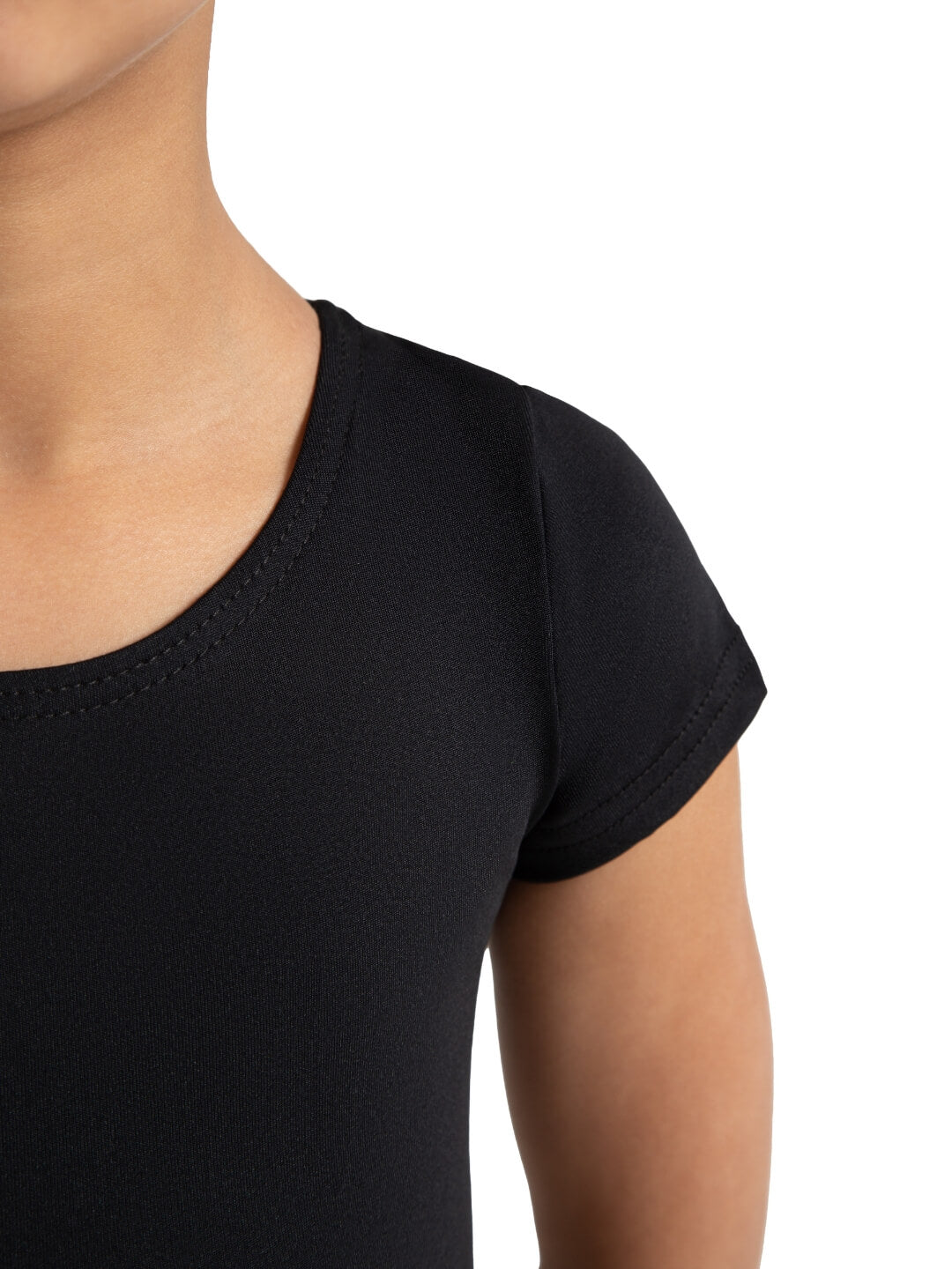 Capezio Short Sleeve Leotard Girls Black TB132C