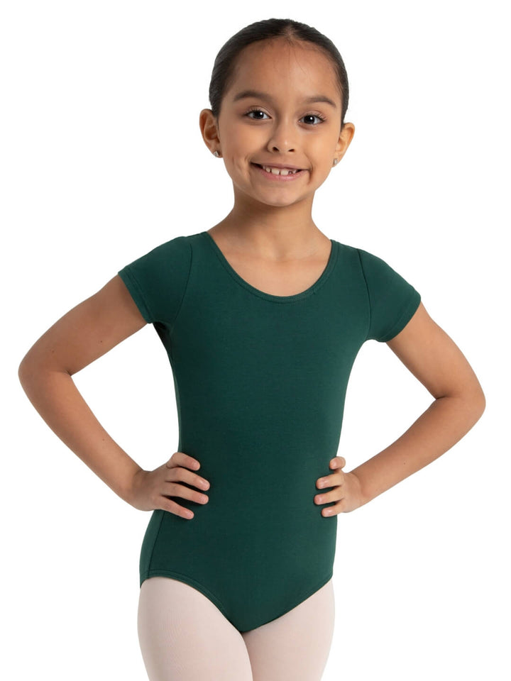 Capezio Short Sleeve Cotton Leotard - Girls