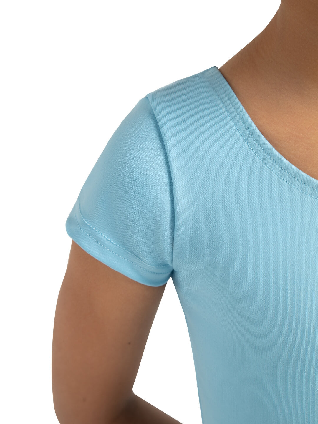 Capezio Short Sleeve Leotard Girls Light Blue TB132C