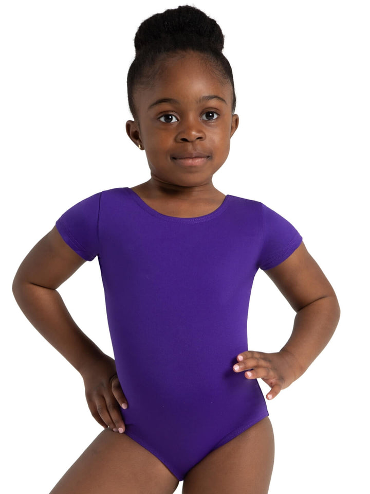 Capezio Short Sleeve Leotard Girls Purple TB132C
