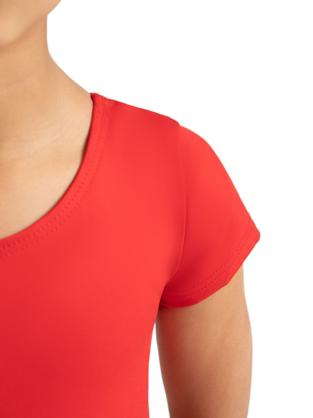 Capezio Short Sleeve Leotard Girls Red TB132C
