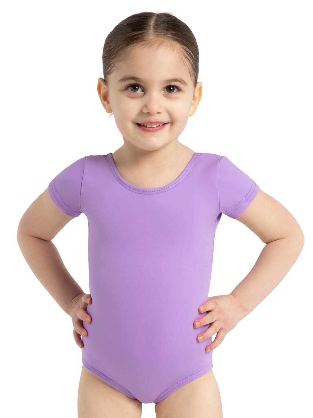 Capezio Short Sleeve Leotard Girls Vibrant Violet TB132C