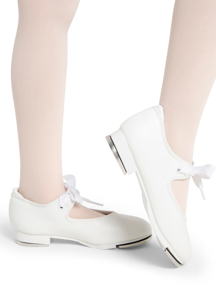 Capezio Shuffle Tap Shoe - Child White 356C