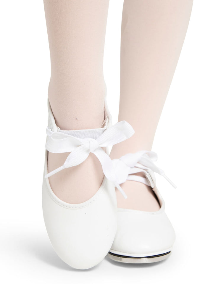 Capezio Shuffle Tap Shoe - Child White 356C