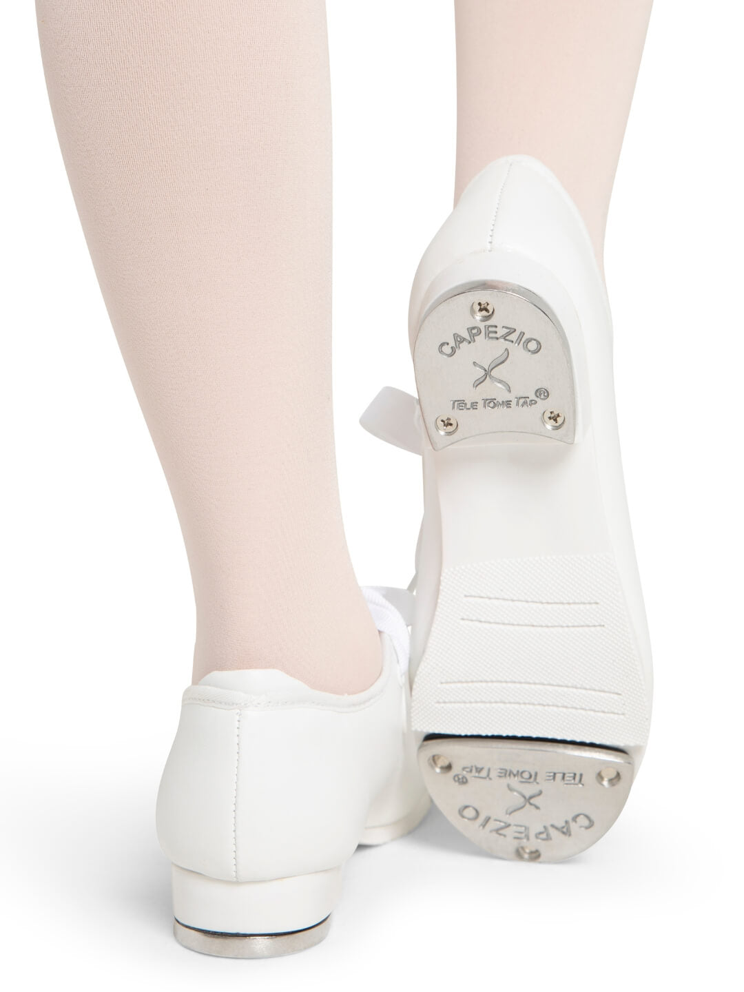 Capezio Shuffle Tap Shoe - Child White 356C