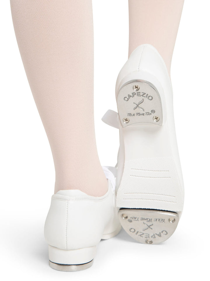 Capezio Shuffle Tap Shoe - Child White 356C