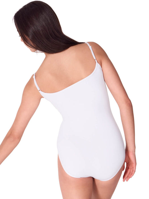 Capezio Studio Collection Casual Slip Camisole Leotard - Adult white back