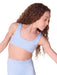 Capezio Studio Collection Everyday Sports Bra - Child light blue