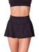 Capezio Studio Collection Pleated Piqué Skort - Adult black