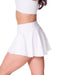 Capezio Studio Collection Pleated Piqué Skort - Adult white