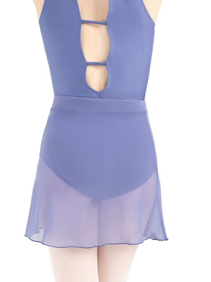 Capezio Sunset Nostalgia Reflection Skirt storm blue back