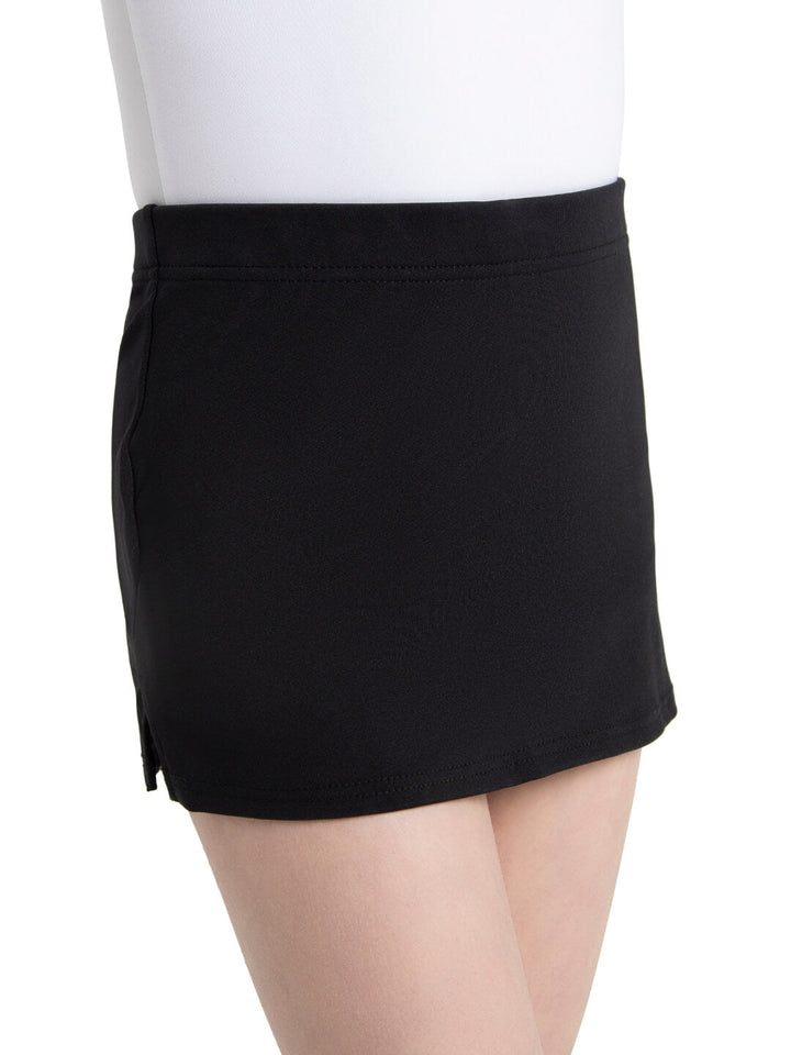 Capezio Team Basics Skirt with Built in Short Girls Black TB265C