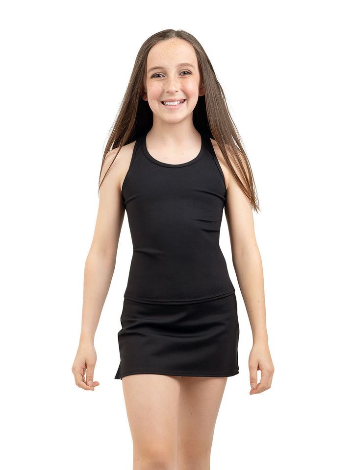 Capezio Team Basics Tank Top with Racerback Girls Black TB256C
