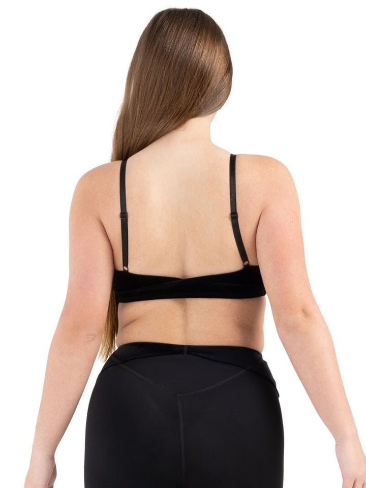 Capezio Velvet Forest Viridian Camisole Bra Top black back
