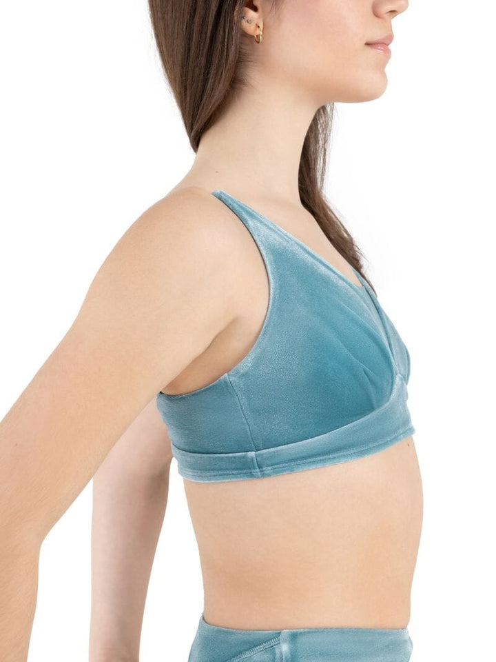 Capezio Velvet Forest Viridian Camisole Bra Top nes side